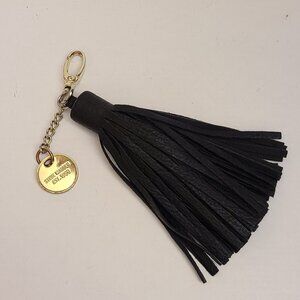 Steve Madden Black Tassel Keychain